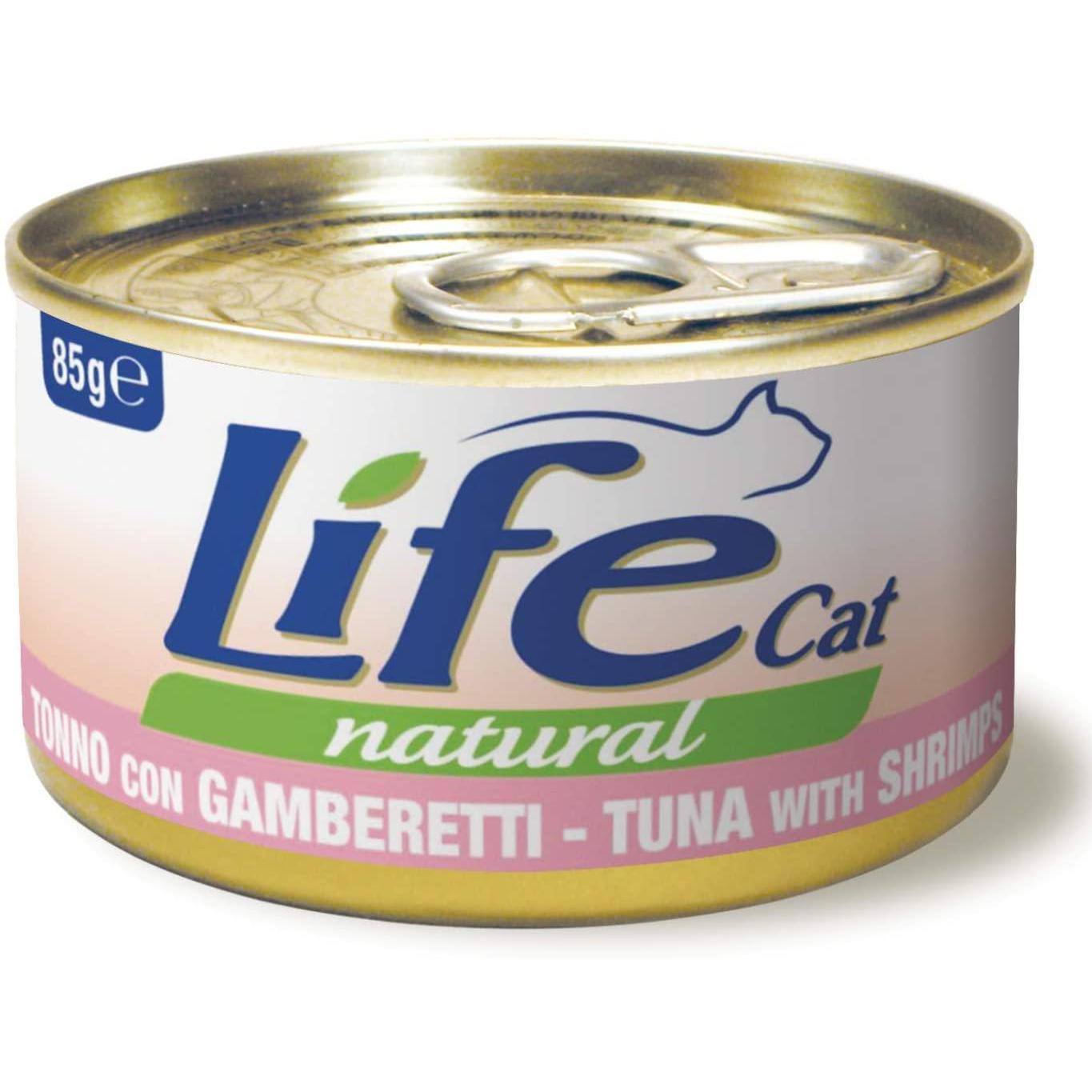 Life Cat Tonno con Gamberetti Lattina 85gr Life Cat Tonno con Gamberetti Lattina 85gr
